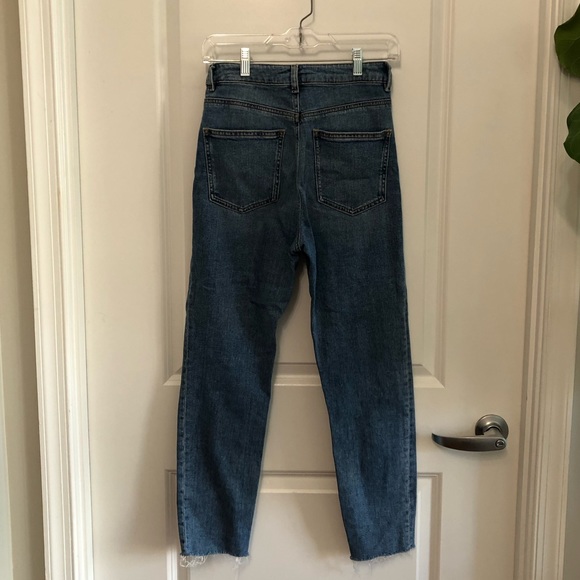 ASOS high rise farleigh jeans with raw hem - Picture 6 of 6